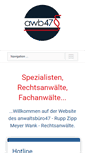 Mobile Screenshot of anwaltsbuero47.de